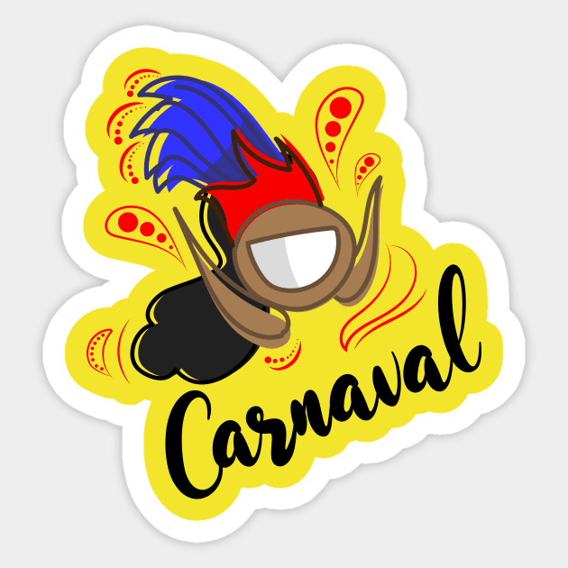 girl dancing in carnival party Sticker by HarlinDesign